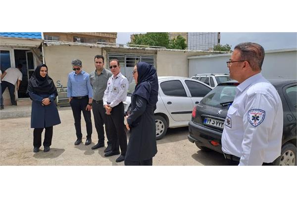 بازدید جانشین پدافند غیرعامل وزارت بهداشت از تجهیزات و ساختار مدیریت حوادث در کرمانشاه