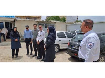 بازدید جانشین پدافند غیرعامل وزارت بهداشت از تجهیزات و ساختار مدیریت حوادث در کرمانشاه