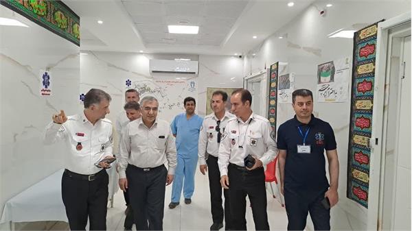 بازدید دکتر سروش رئیس دانشگاه علوم پزشکی کرمانشاه