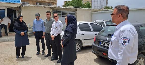بازدید جانشین پدافند غیرعامل وزارت بهداشت از تجهیزات و ساختار مدیریت حوادث در کرمانشاه