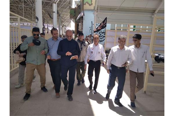بازدید دکتر حبیبی استاندار کرمانشاه و دکتر سروش رئیس دانشگاه از مرکز فوریت‌های پزشکی و خدمات سلامت ثارالله (ع)
