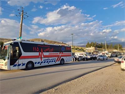 پوشش امدادی مراسم سالگرد شهدای بازی دراز