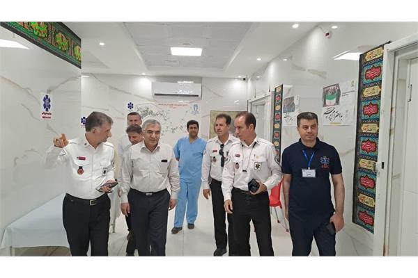 بازدید دکتر سروش رئیس دانشگاه علوم پزشکی کرمانشاه
