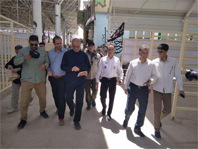بازدید دکتر حبیبی استاندار کرمانشاه و دکتر سروش رئیس دانشگاه از مرکز فوریت‌های پزشکی و خدمات سلامت ثارالله (ع)